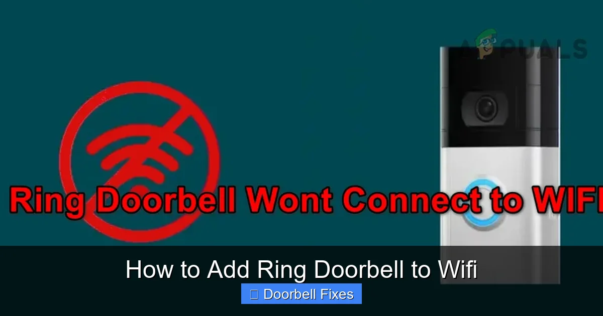 How to Add Ring Doorbell to Wifi