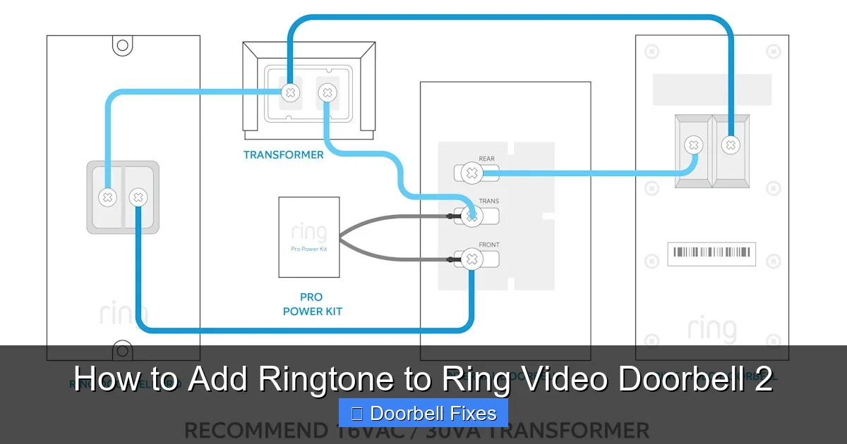 How to Add Ringtone to Ring Video Doorbell 2