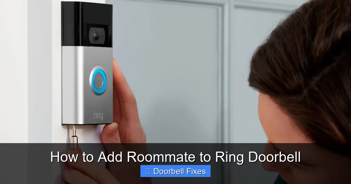 How to Add Roommate to Ring Doorbell