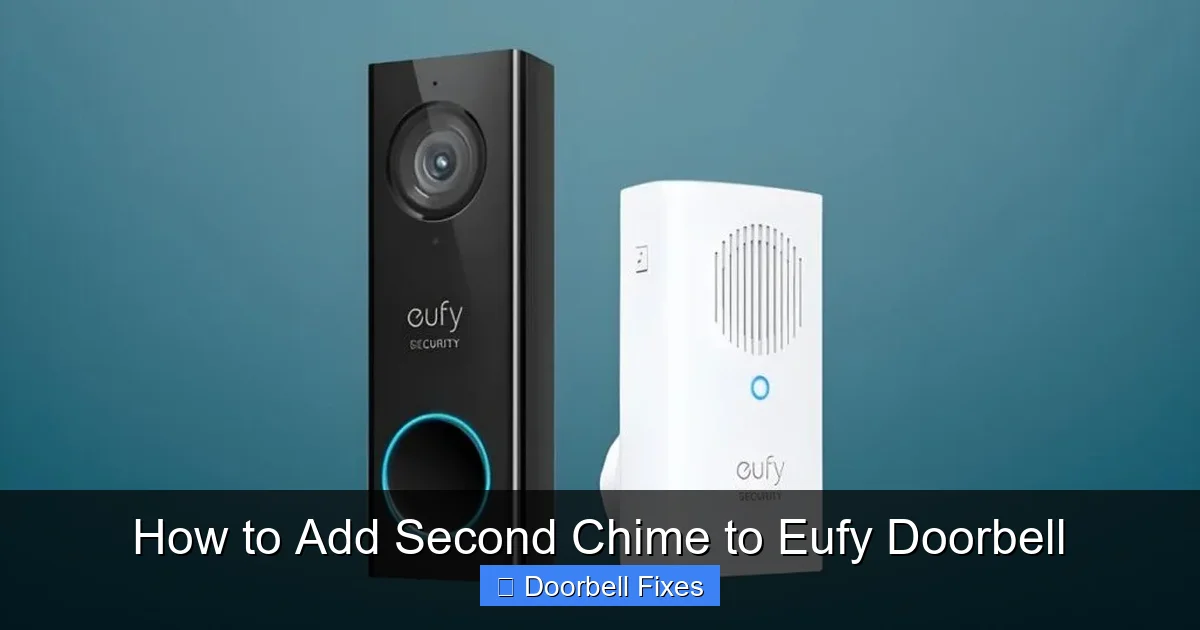 How to Add Second Chime to Eufy Doorbell