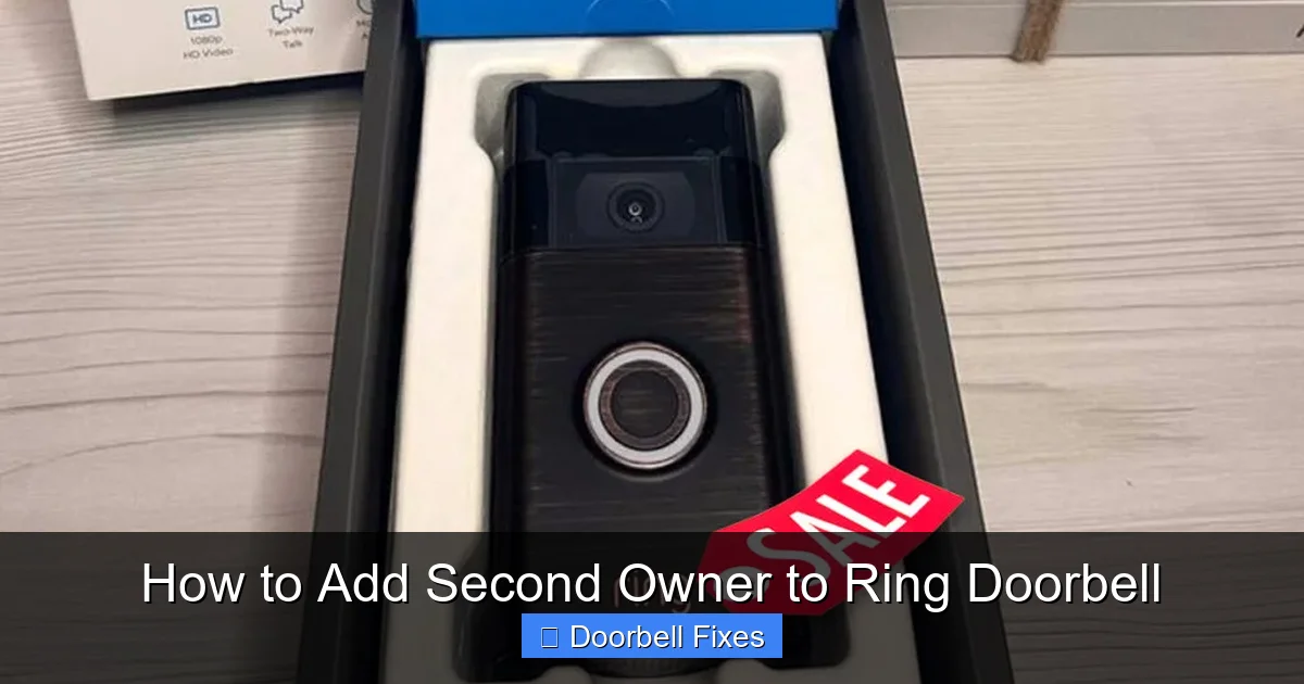 How to Add Second Owner to Ring Doorbell