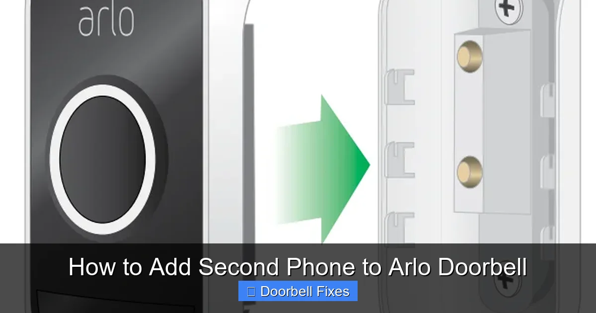 How to Add Second Phone to Arlo Doorbell