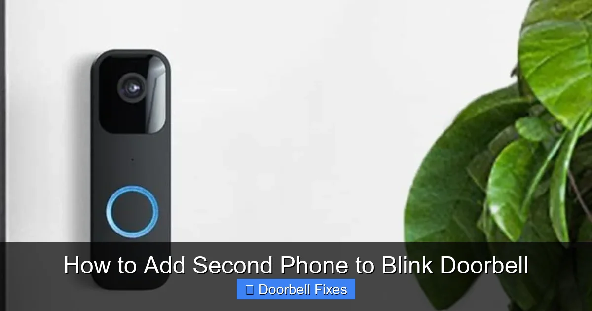 How to Add Second Phone to Blink Doorbell
