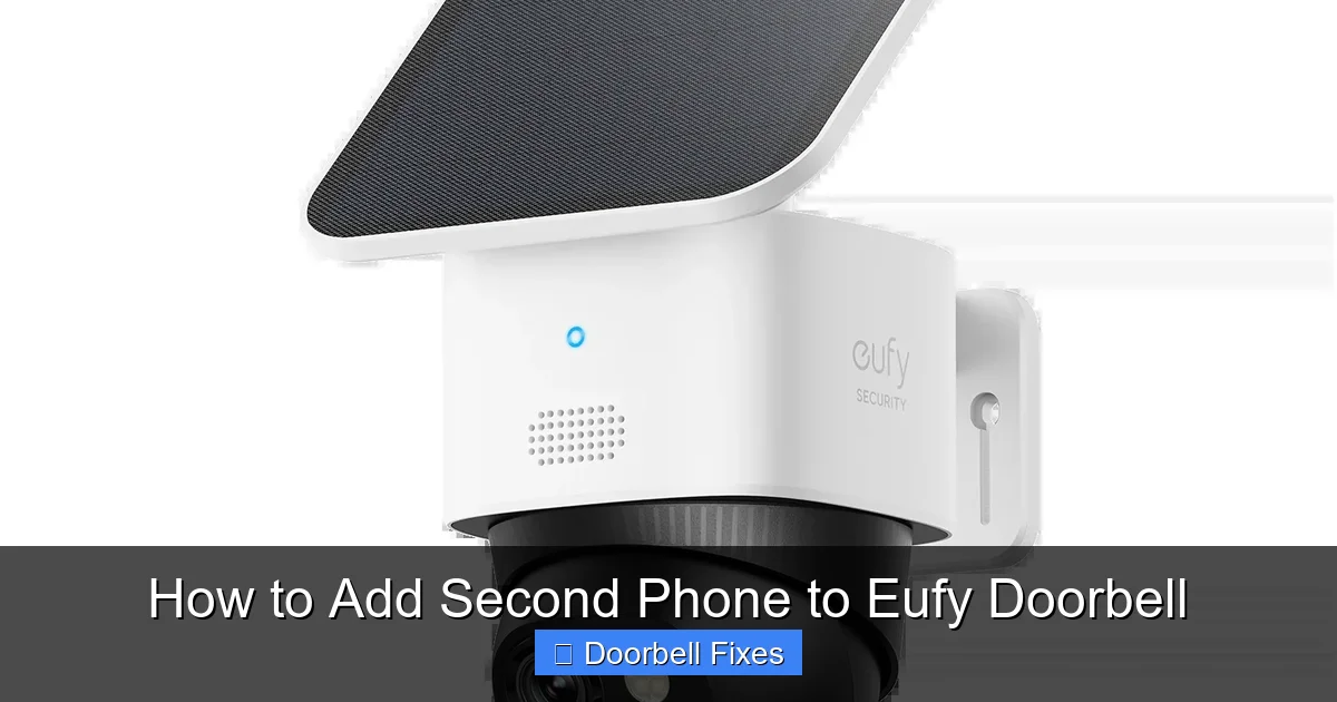 How to Add Second Phone to Eufy Doorbell