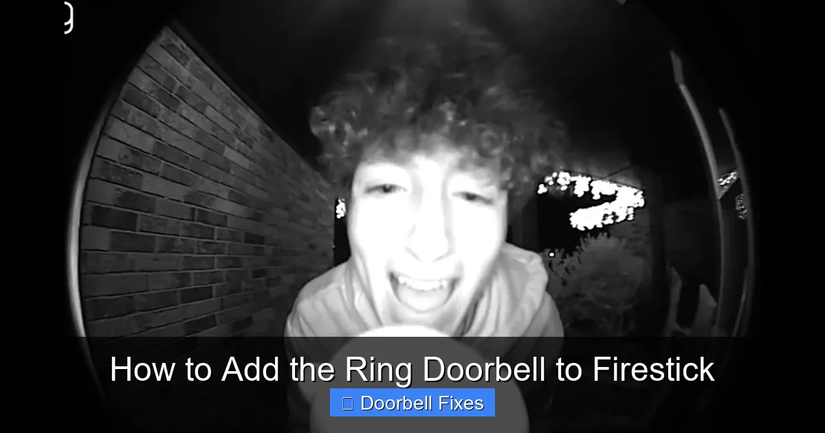 How to Add the Ring Doorbell to Firestick
