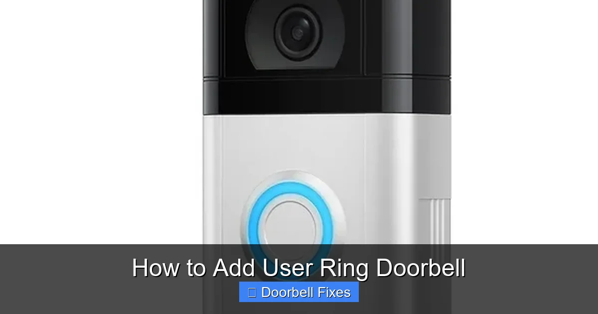 How to Add User Ring Doorbell