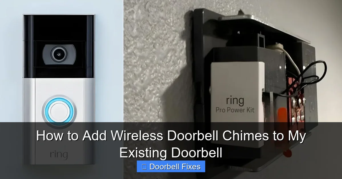 How to Add Wireless Doorbell Chimes to My Existing Doorbell