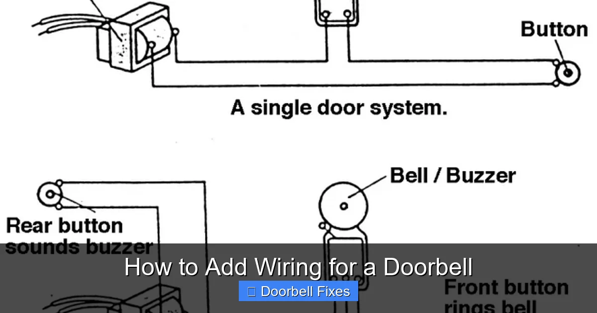 How to Add Wiring for a Doorbell