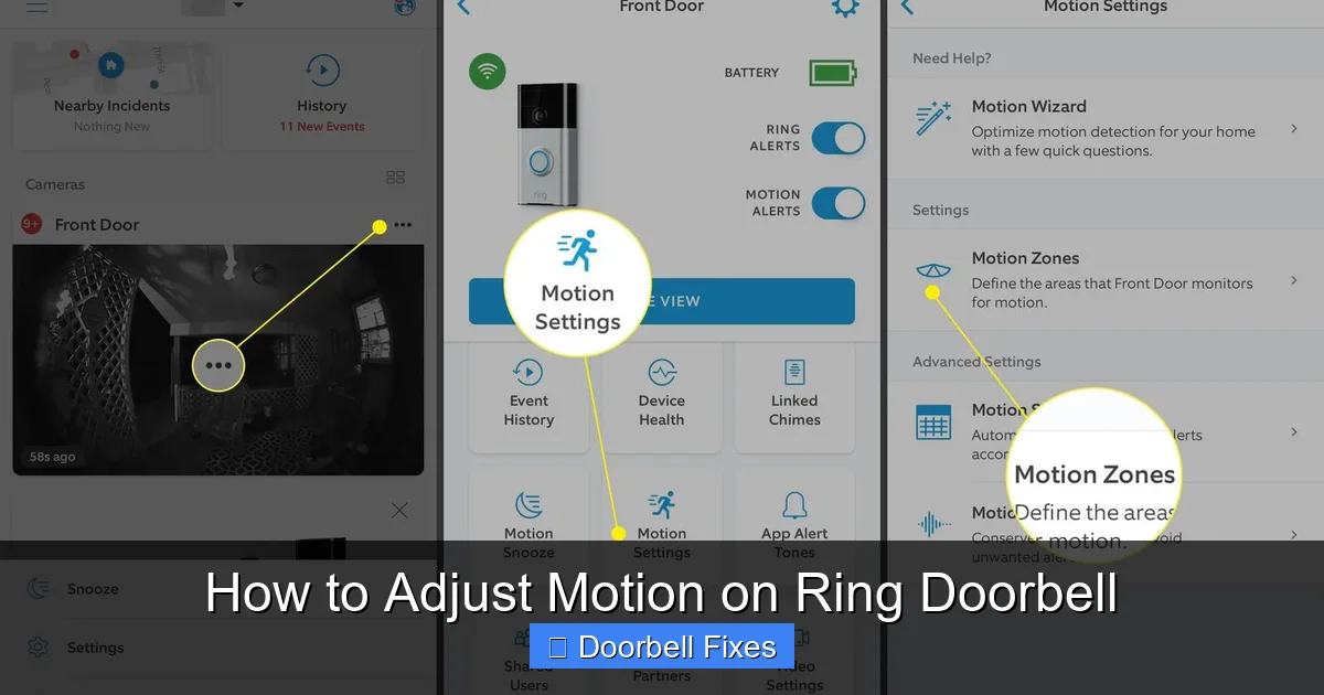 How to Adjust Motion on Ring Doorbell