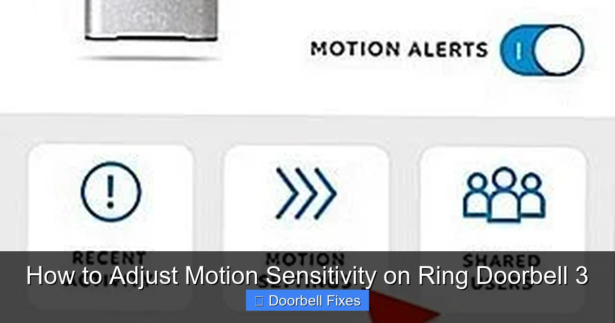 How to Adjust Motion Sensitivity on Ring Doorbell 3