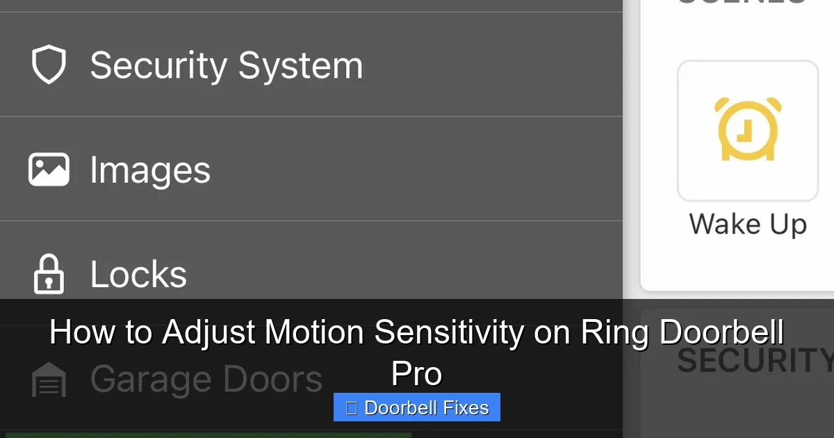 How to Adjust Motion Sensitivity on Ring Doorbell Pro