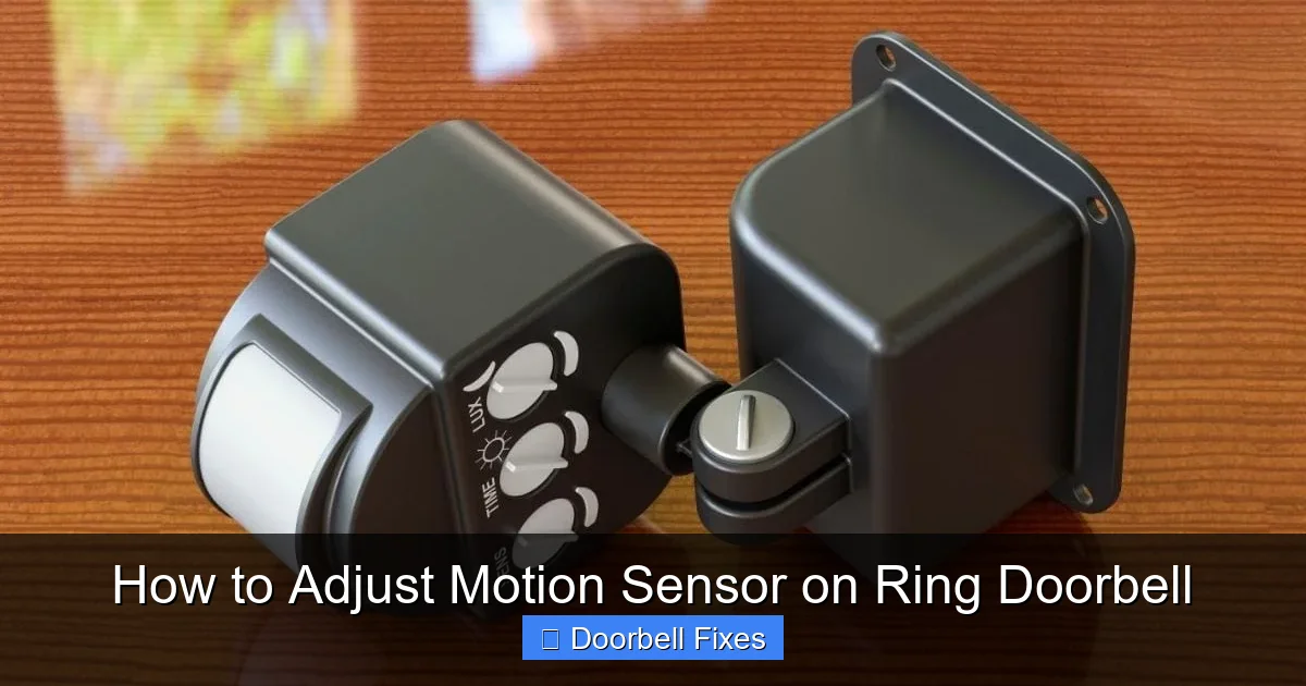 How to Adjust Motion Sensor on Ring Doorbell