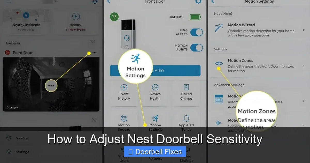 How to Adjust Nest Doorbell Sensitivity