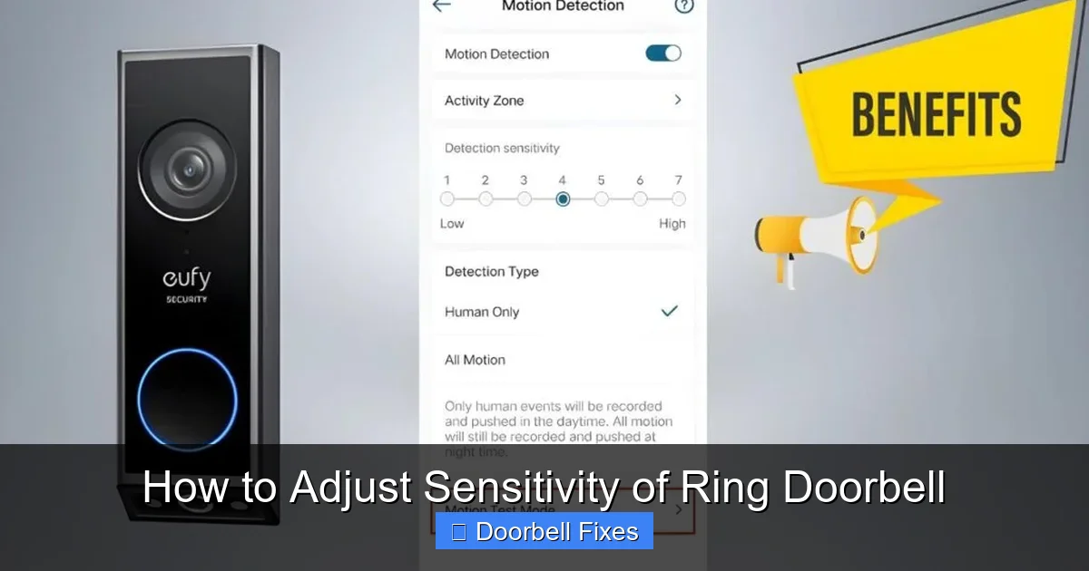 How to Adjust Sensitivity of Ring Doorbell