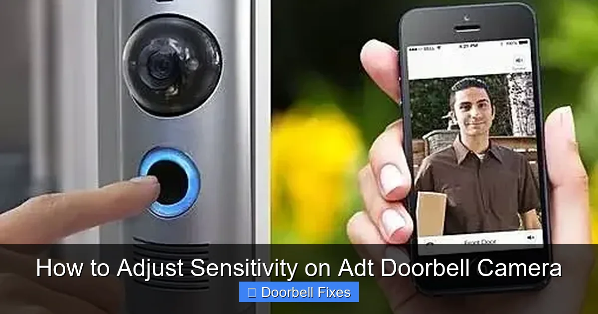 How to Adjust Sensitivity on Adt Doorbell Camera