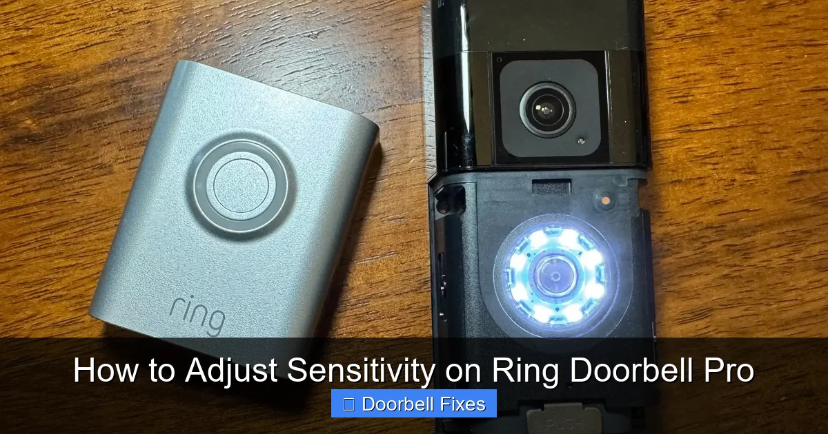 How to Adjust Sensitivity on Ring Doorbell Pro