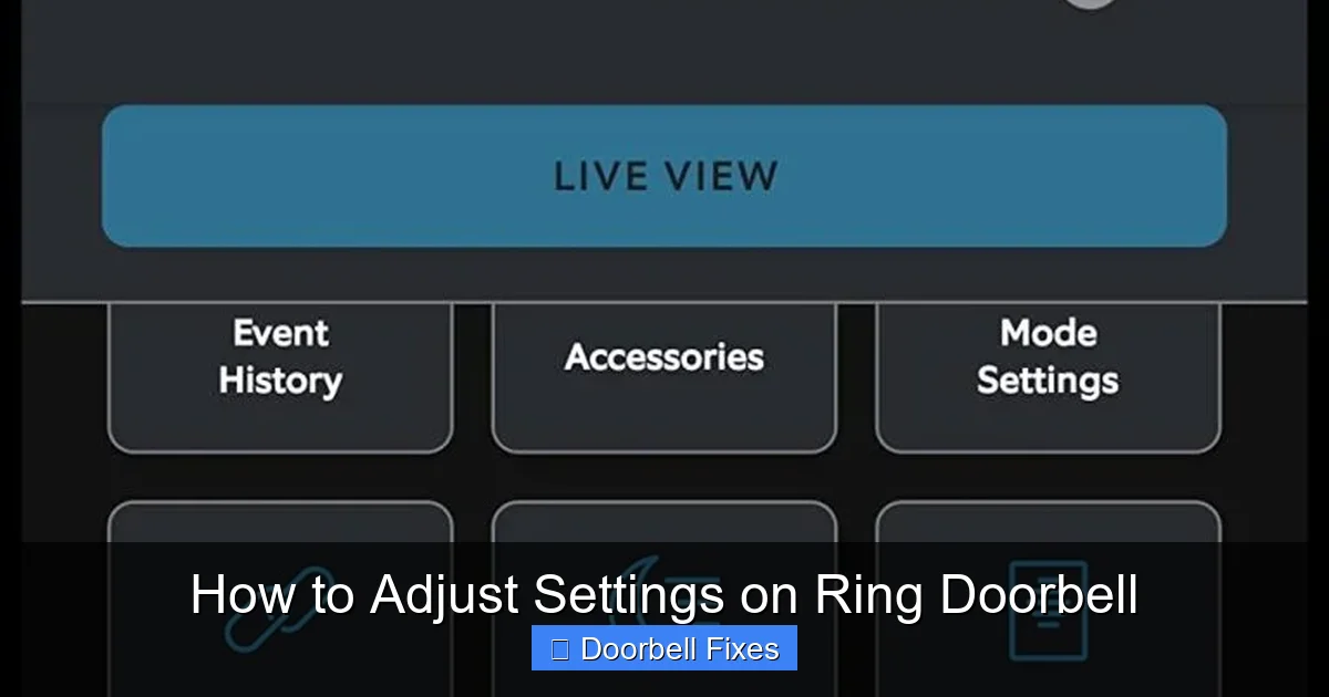 How to Adjust Settings on Ring Doorbell