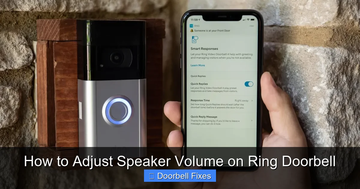 How to Adjust Speaker Volume on Ring Doorbell