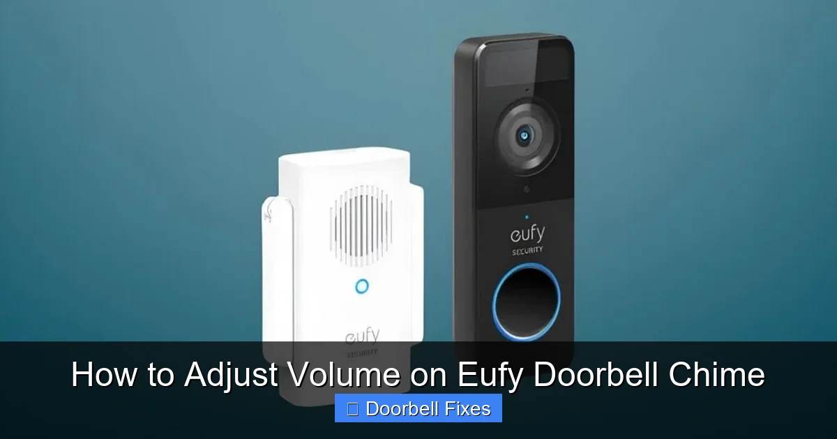 How to Adjust Volume on Eufy Doorbell Chime
