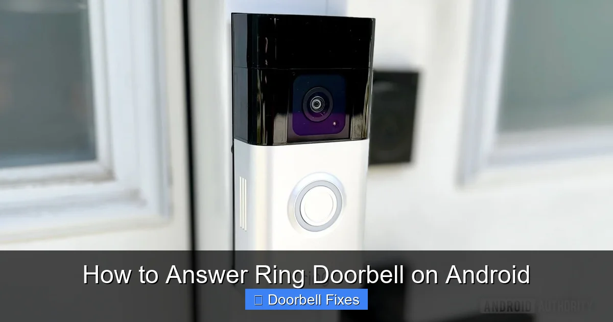 How to Answer Ring Doorbell on Android