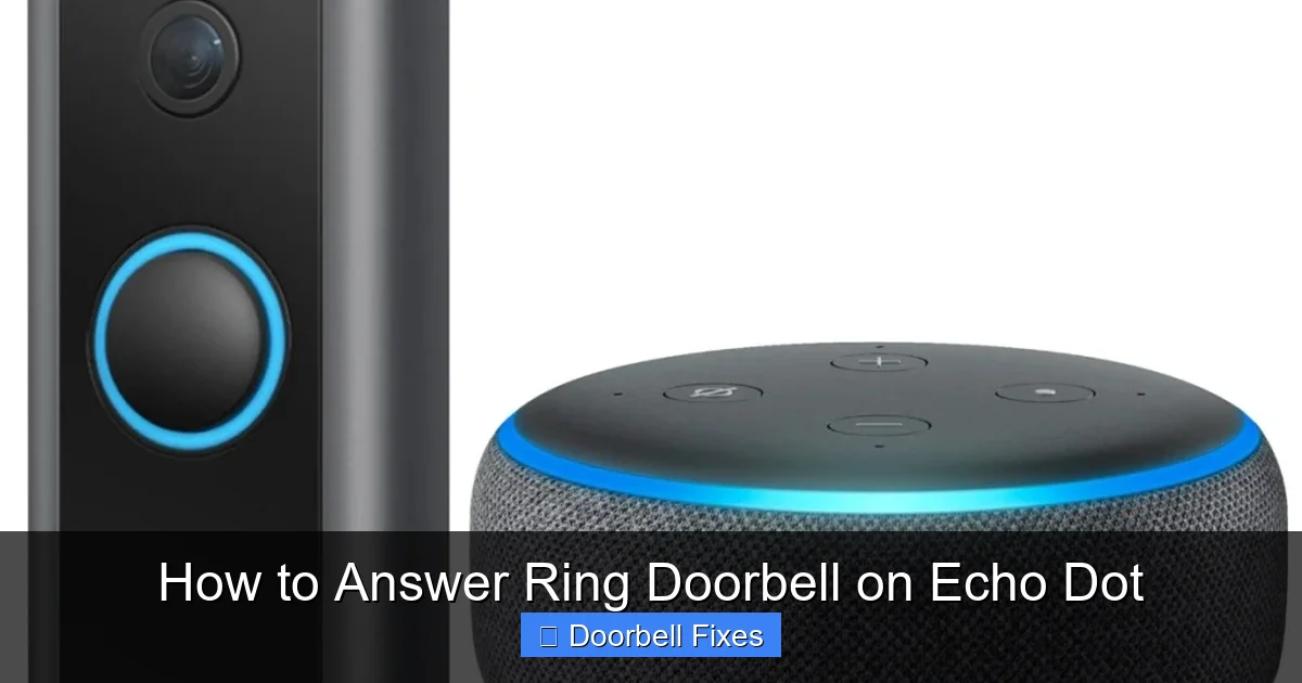 How to Answer Ring Doorbell on Echo Dot