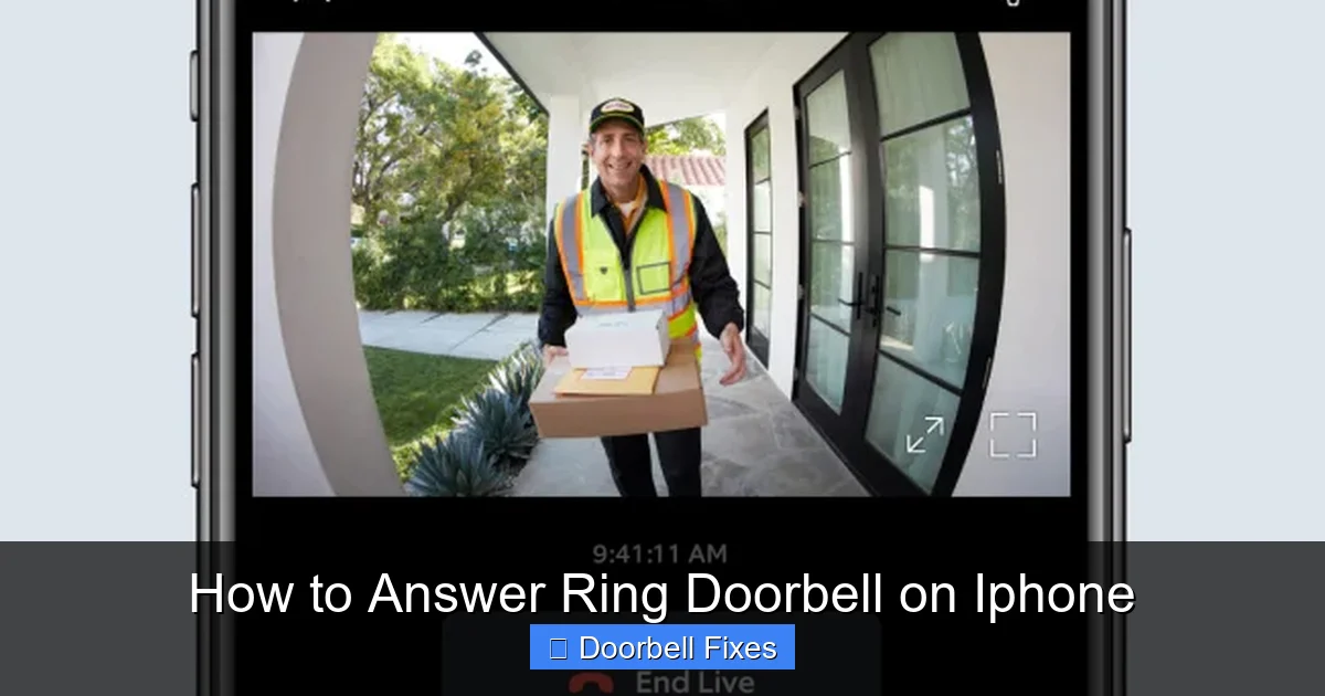 How to Answer Ring Doorbell on Iphone