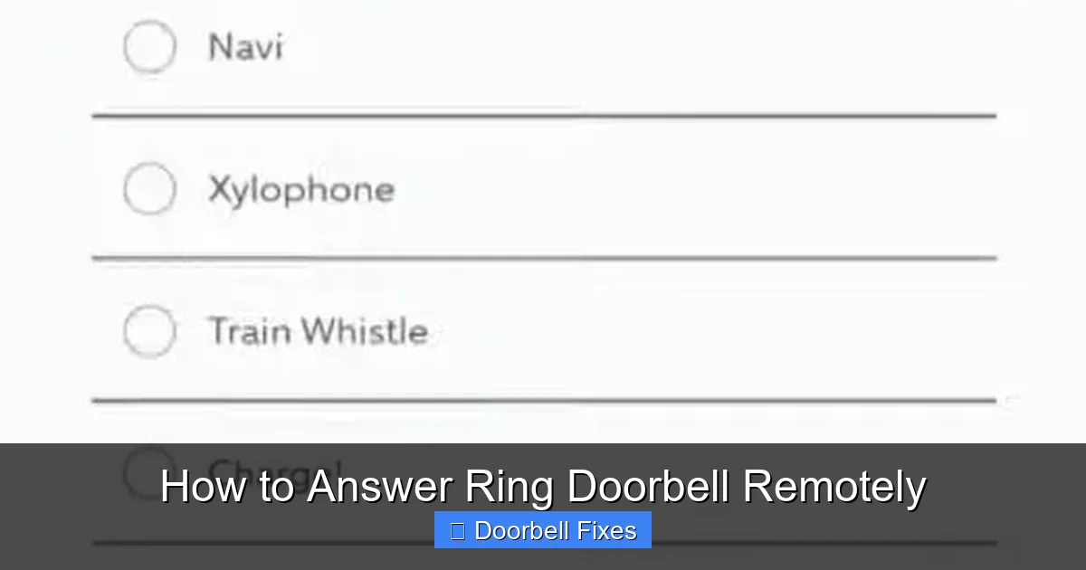 How to Answer Ring Doorbell Remotely
