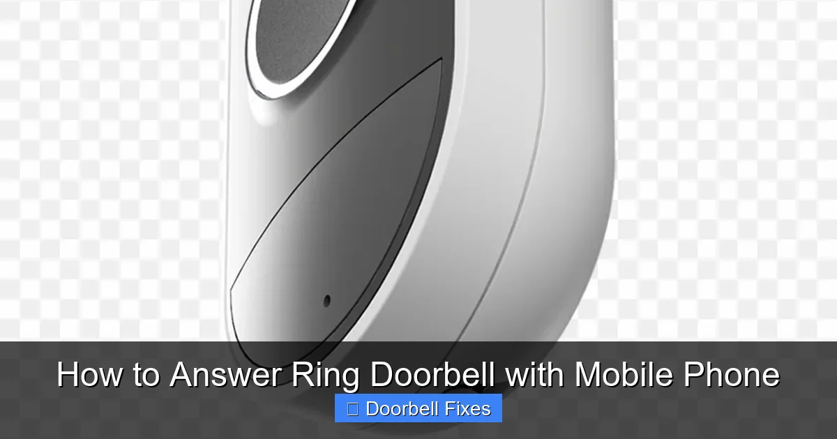 How to Answer Ring Doorbell with Mobile Phone