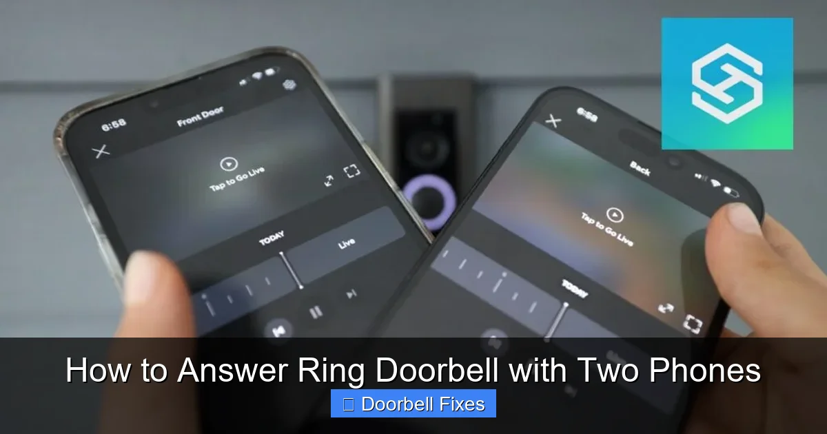 How to Answer Ring Doorbell with Two Phones