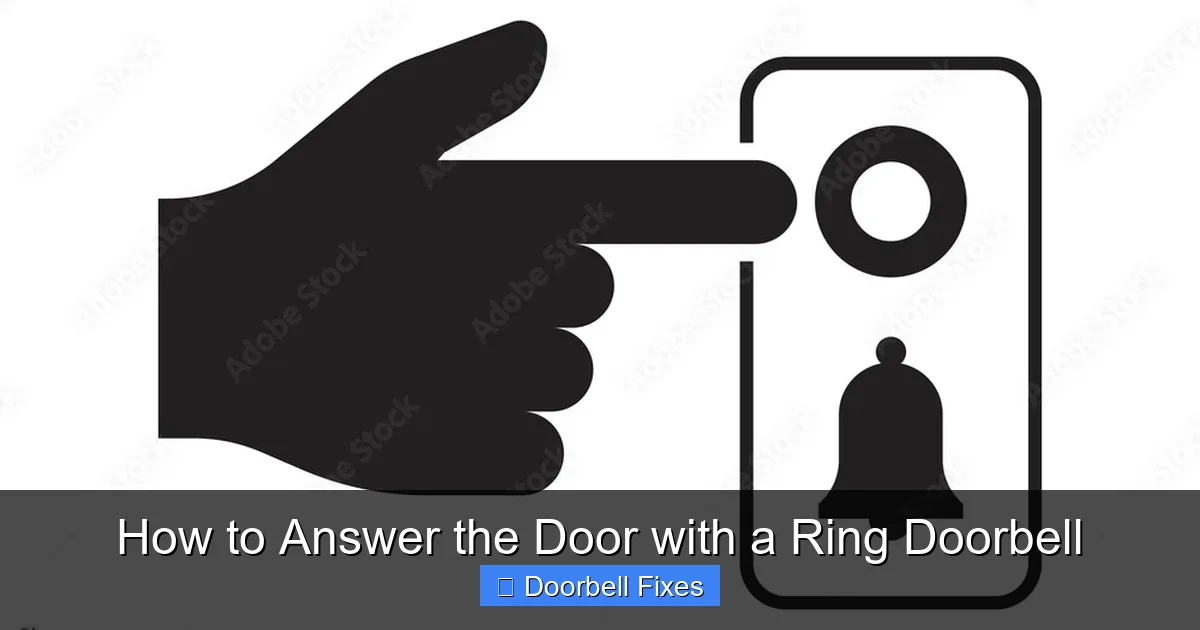 How to Answer the Door with a Ring Doorbell
