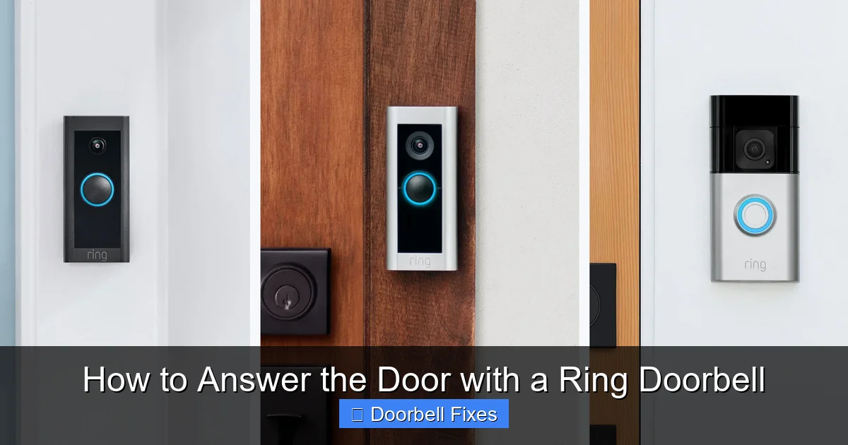 How to Answer the Door with a Ring Doorbell