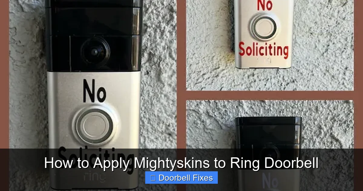 How to Apply Mightyskins to Ring Doorbell