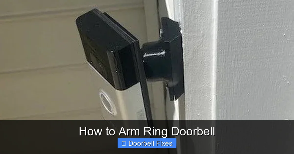How to Arm Ring Doorbell