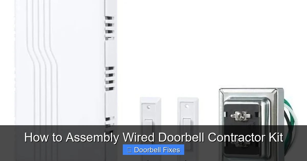 How to Assembly Wired Doorbell Contractor Kit