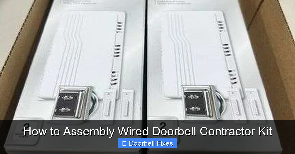 How to Assembly Wired Doorbell Contractor Kit