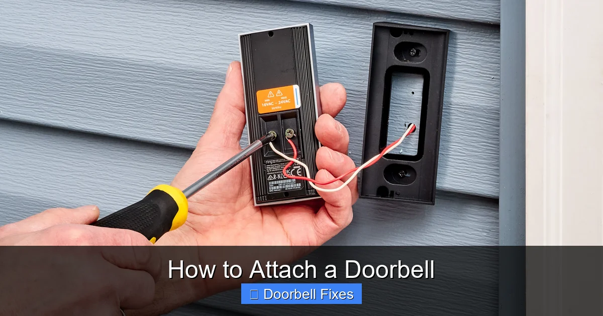 How to Attach a Doorbell