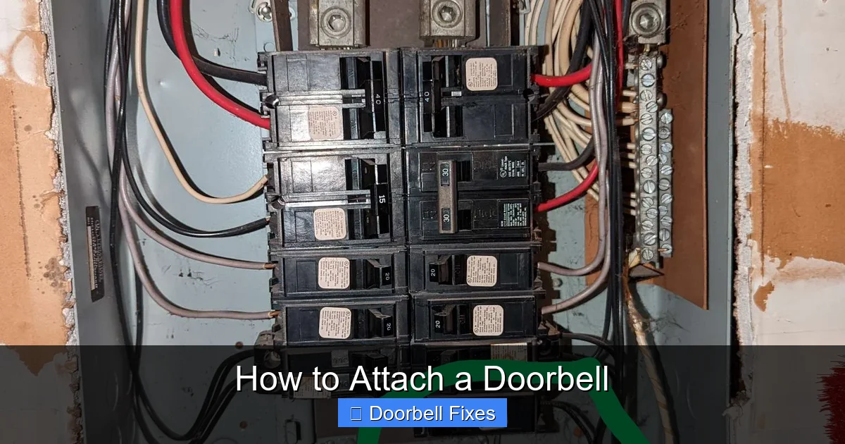 How to Attach a Doorbell