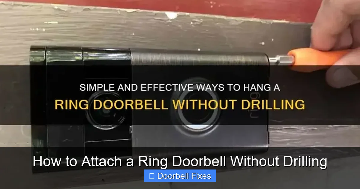 How to Attach a Ring Doorbell Without Drilling