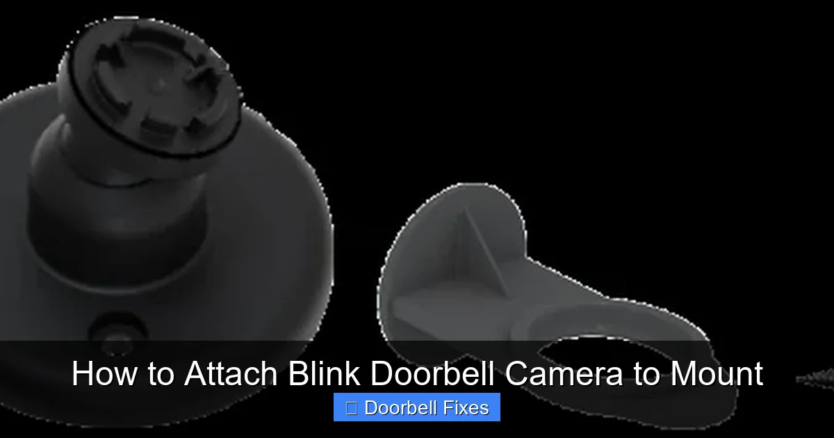 How to Attach Blink Doorbell Camera to Mount