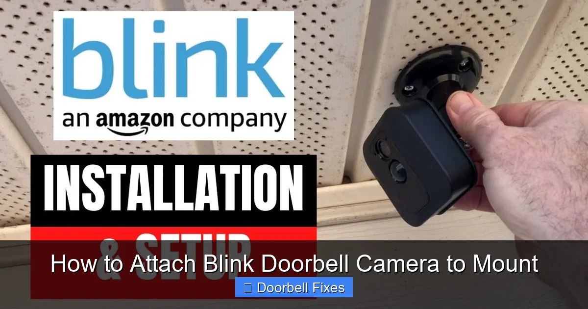 How to Attach Blink Doorbell Camera to Mount