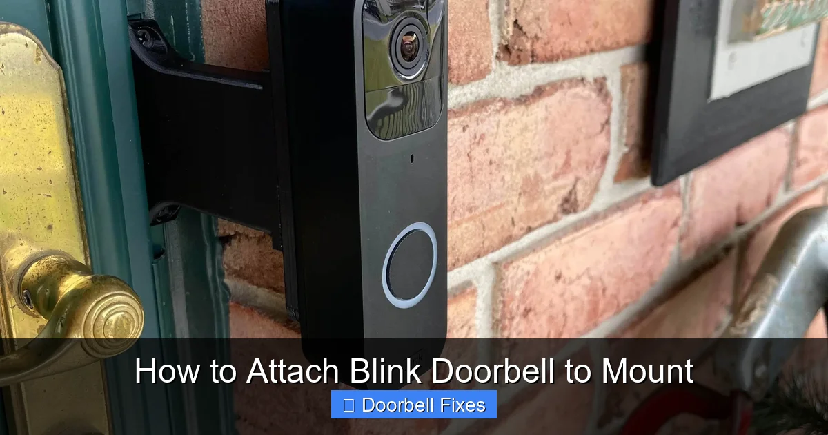 How to Attach Blink Doorbell to Mount