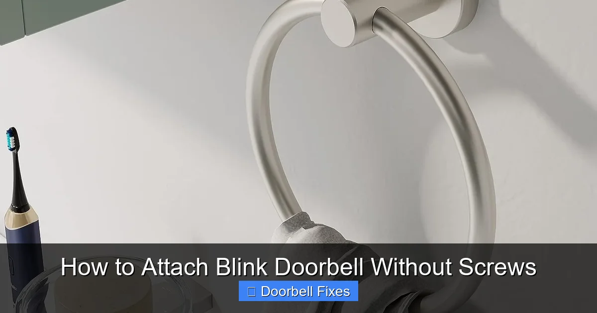 How to Attach Blink Doorbell Without Screws