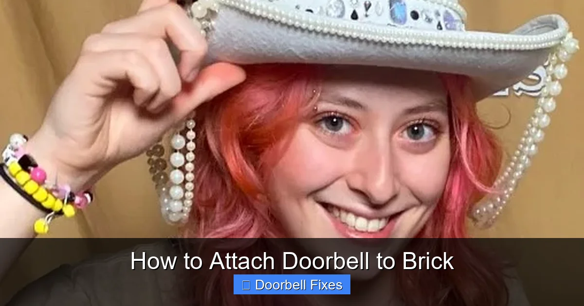 How to Attach Doorbell to Brick