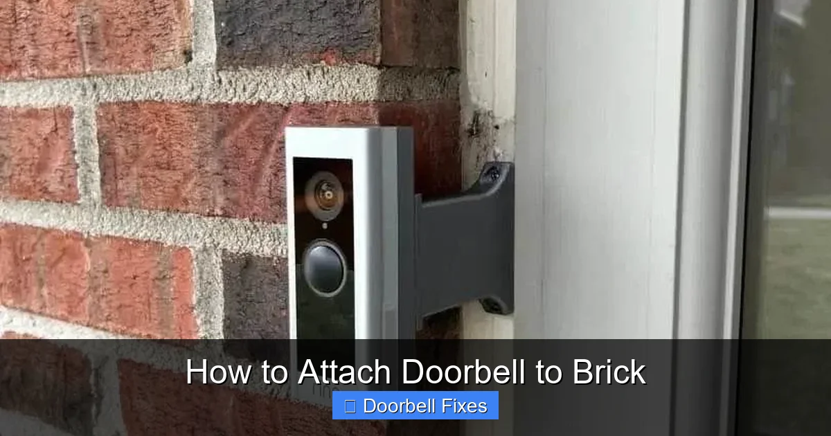 How to Attach Doorbell to Brick