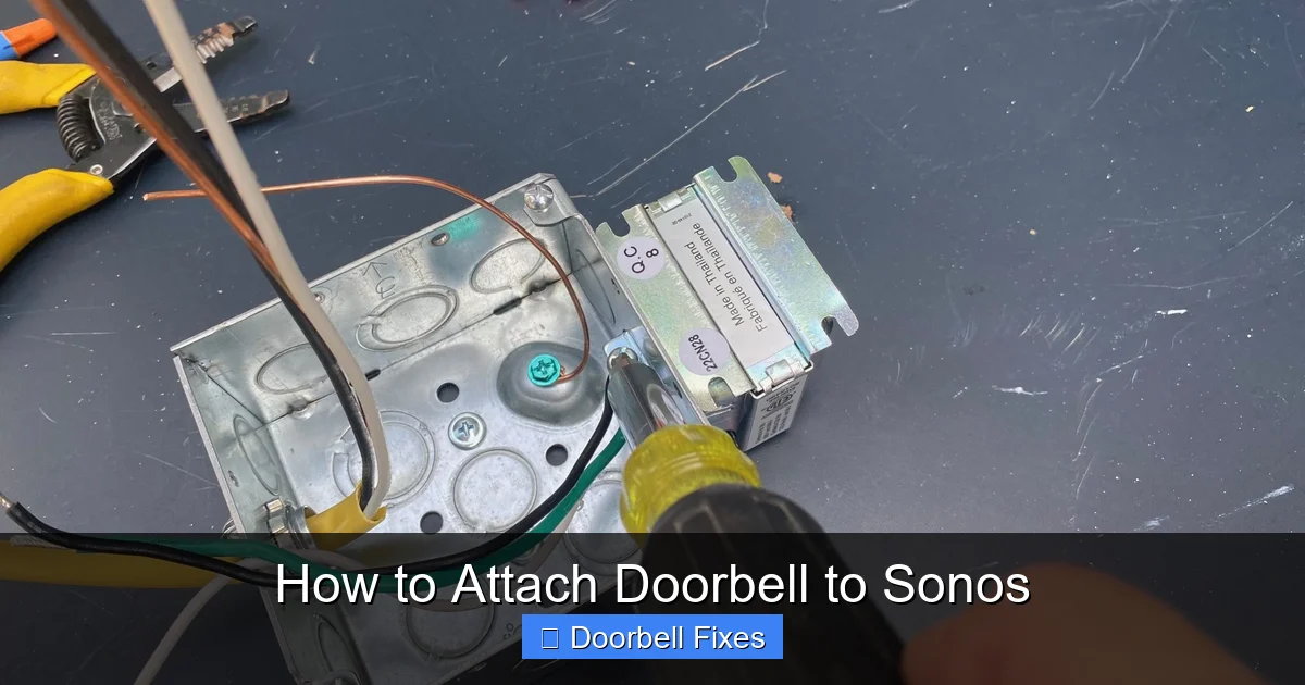 How to Attach Doorbell to Sonos
