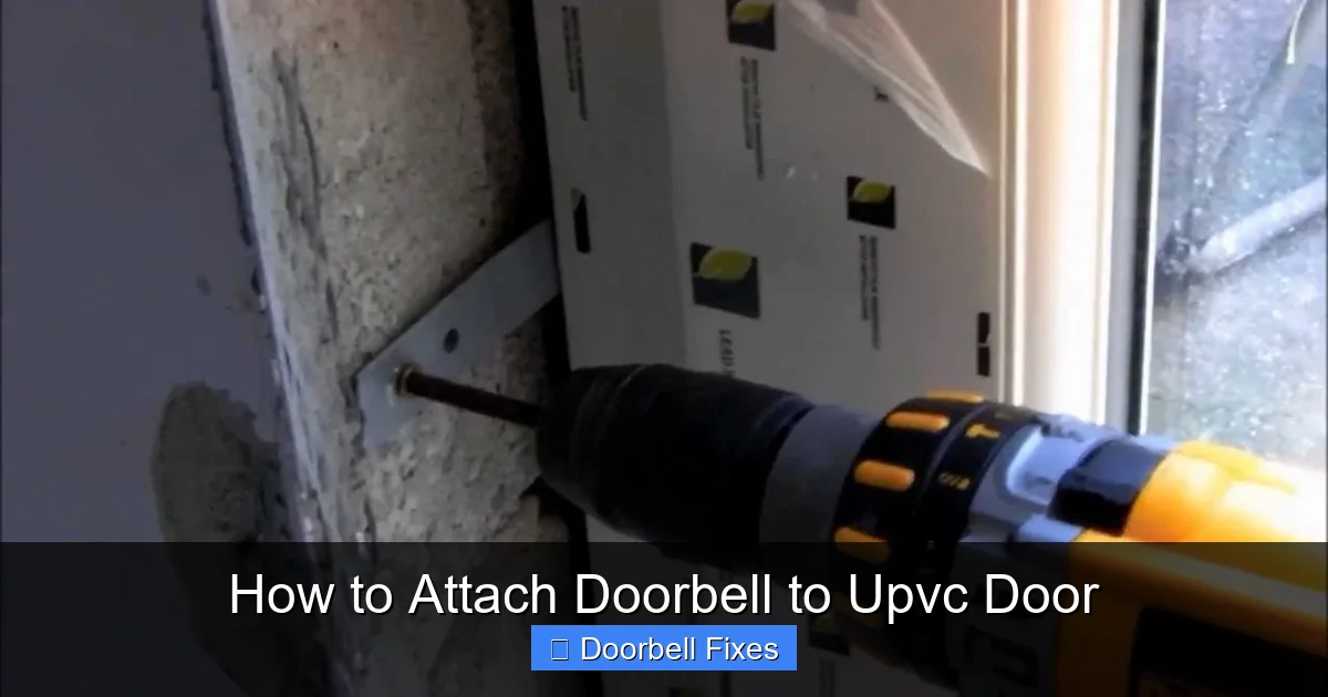 How to Attach Doorbell to Upvc Door