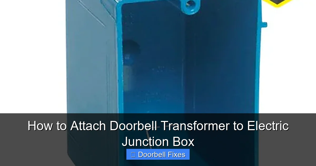 How to Attach Doorbell Transformer to Electric Junction Box