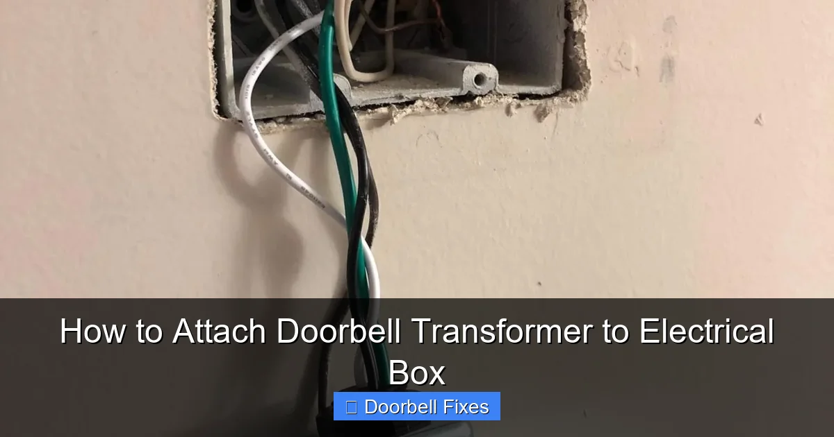How to Attach Doorbell Transformer to Electrical Box