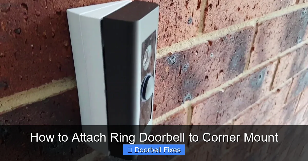 How to Attach Ring Doorbell to Corner Mount