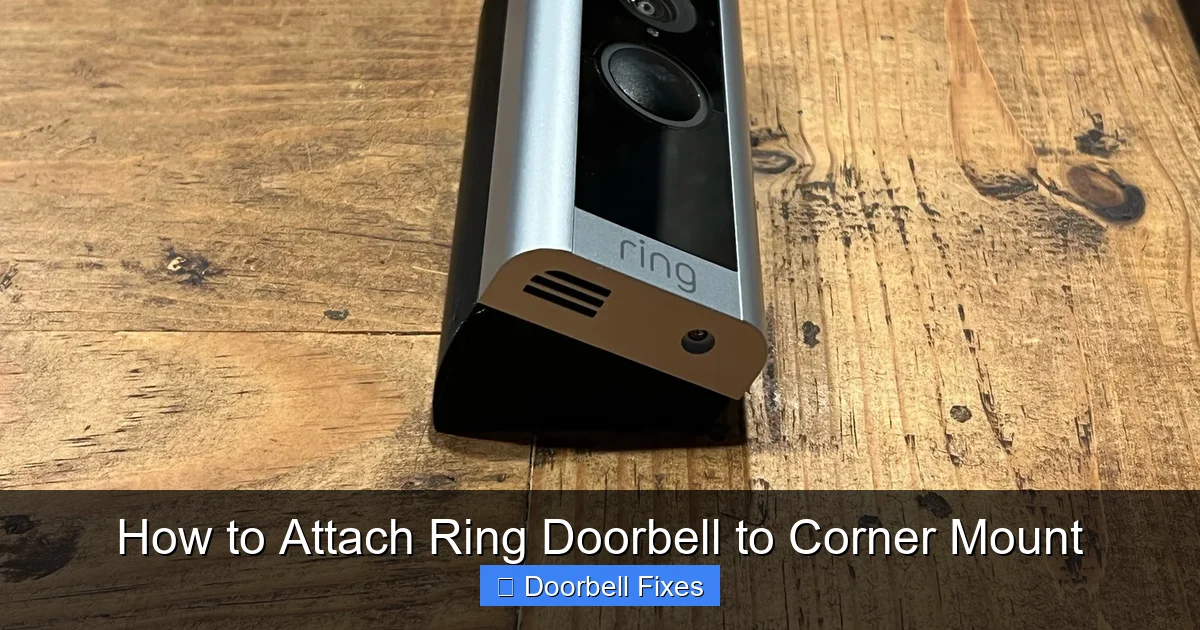 How to Attach Ring Doorbell to Corner Mount